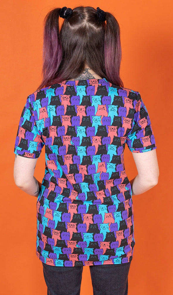 Cat Chorus Short Sleeve T-Shirt - Run & Fly