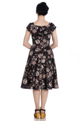 Idaho Black Sugar Skull 50's Dress - Hell Bunny (Last Available)