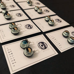 Vintage Style Blinking Doll Eyeball Earrings - Jawline Jewelry (Last Available)
