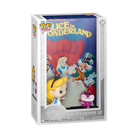 Alice in Wonderland Movie Poster Alice With Cheshire Cat Pop Vinyl