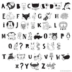 A5 & A4 Lightbox letter ABC Animal Set - A Little Lovely Company