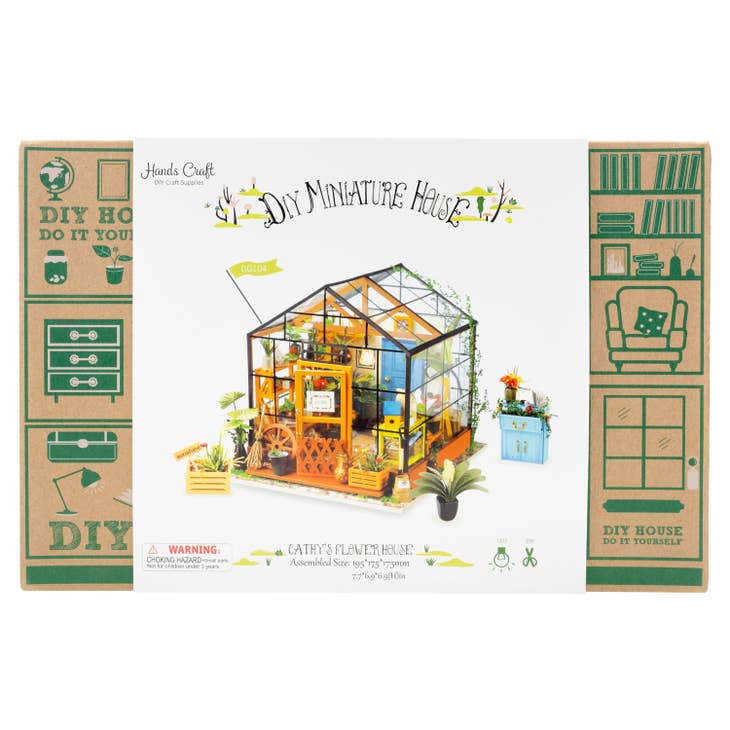 DIY Miniature House Kit: Cathy's Flower House - Hands Craft