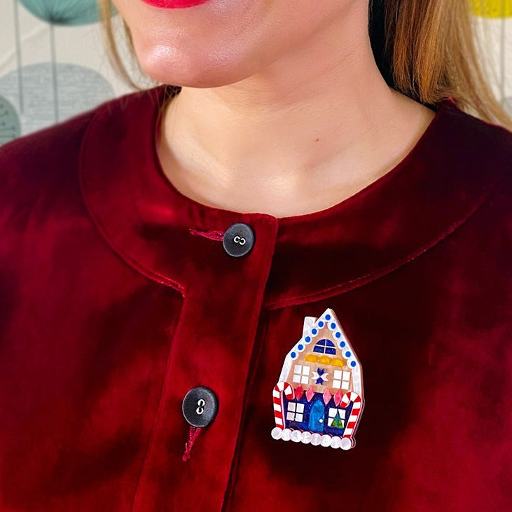 Holiday Home Brooch - Erstwilder Modern Holiday