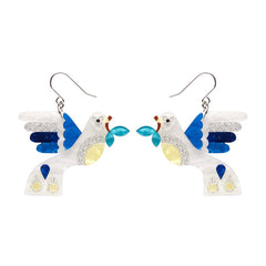 Peace & Love Drop Earrings - Erstwilder Modern Holiday (Last Available)