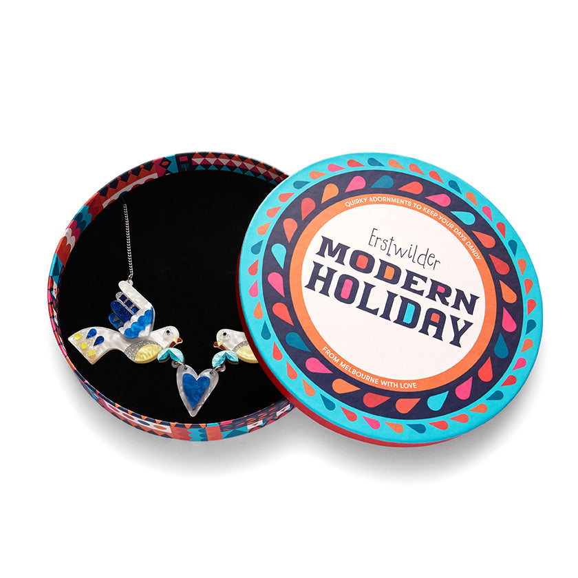 Peace & Love Necklace - Erstwilder Modern Holiday