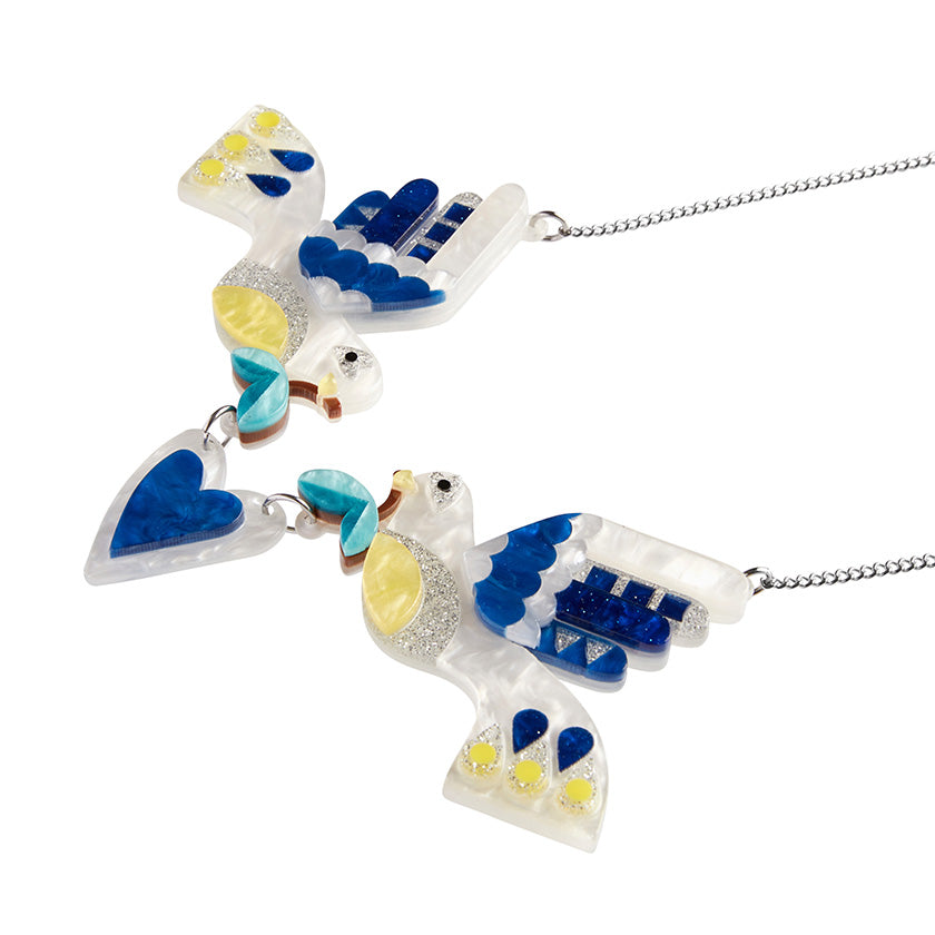 Peace & Love Necklace - Erstwilder Modern Holiday