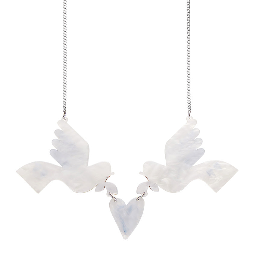 Peace & Love Necklace - Erstwilder Modern Holiday