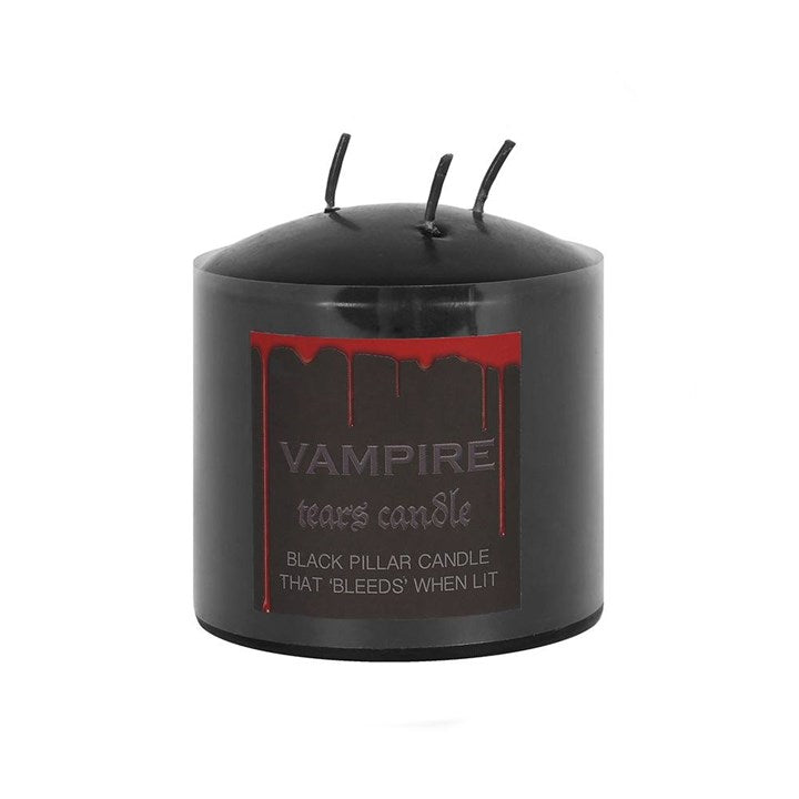 Small Vampire Tears Blood Pillar Candle