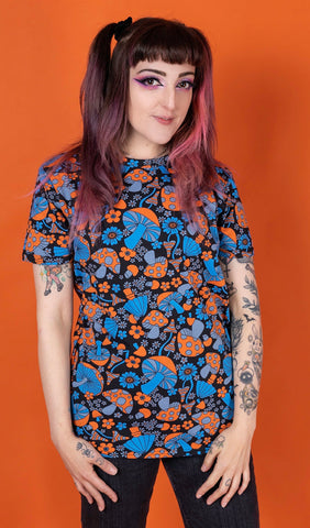 Magic Mushroom Short Sleeve T-Shirt - Run & Fly