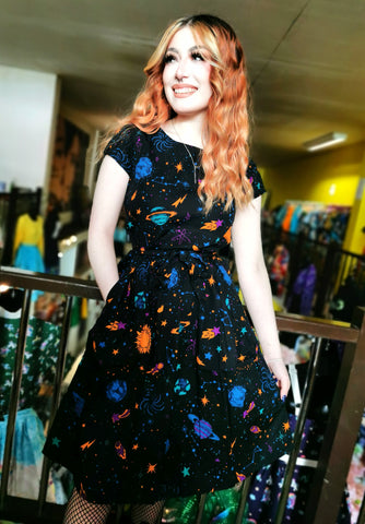 Cosmic Space Tea Dress - Run & Fly