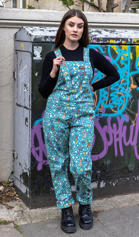 Bunny Meadow Dungarees - Run & Fly