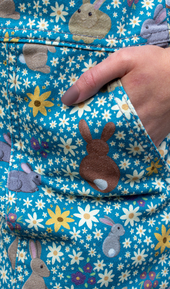 Bunny Meadow Dungarees - Run & Fly