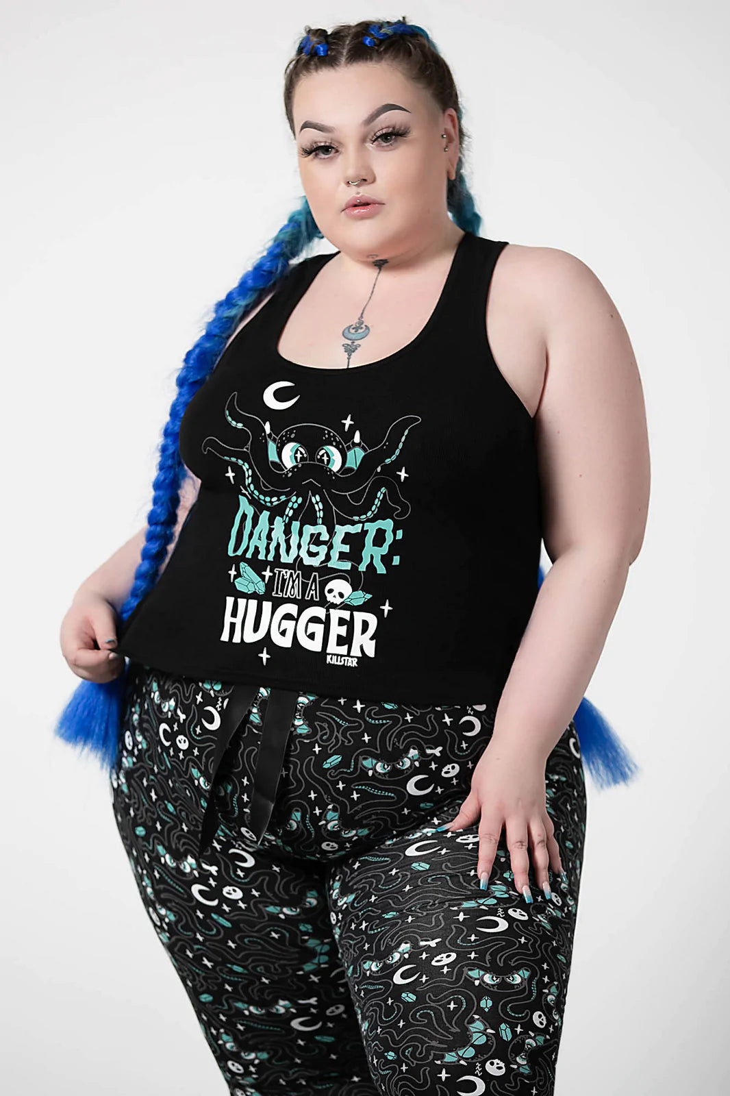 Danger : Im a Hugger Cthulhu Ribbed Vest Top - Killstar