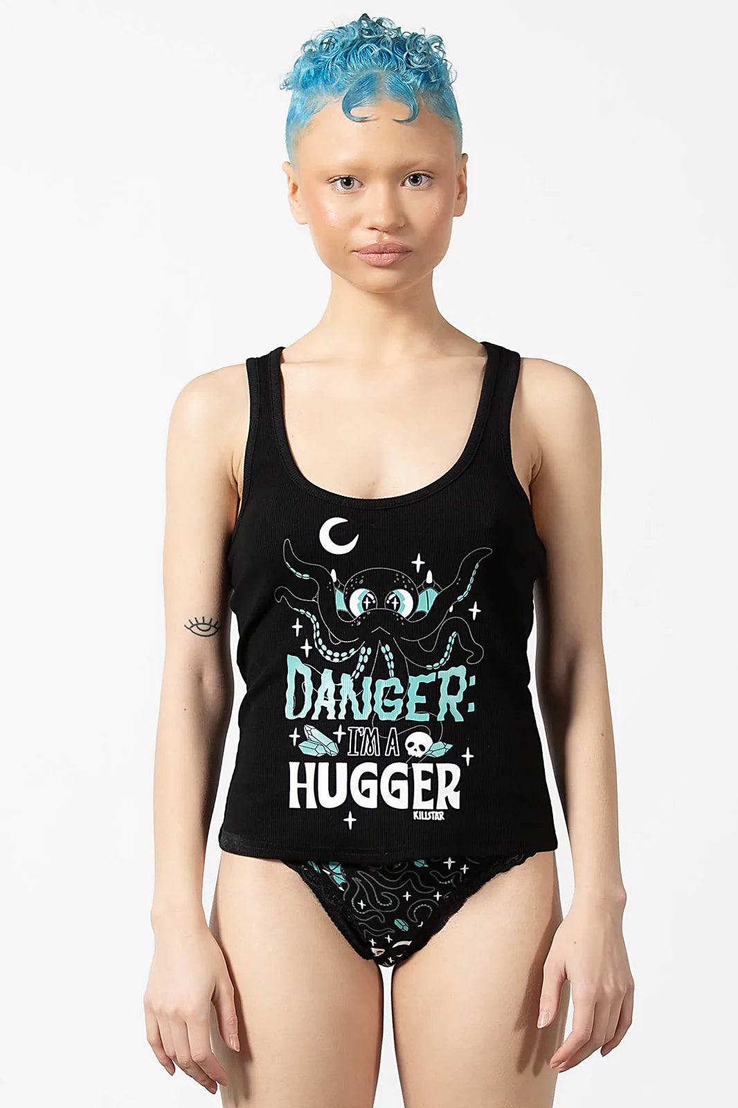 Danger : Im a Hugger Cthulhu Ribbed Vest Top - Killstar