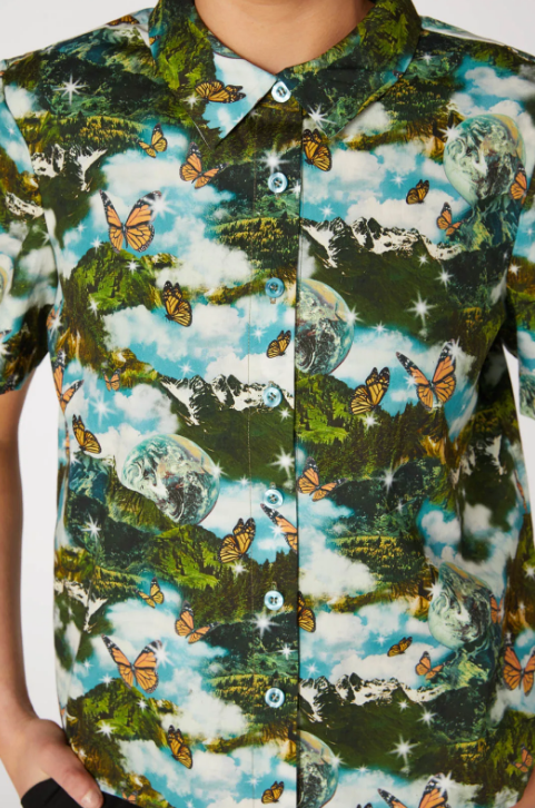 Butterfly Scenic Cotton Blouse - Dangerfield