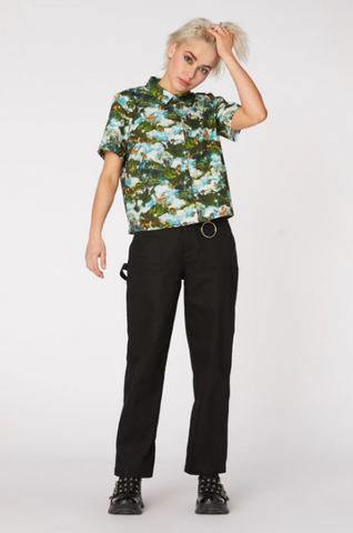 Butterfly Scenic Cotton Blouse - Dangerfield