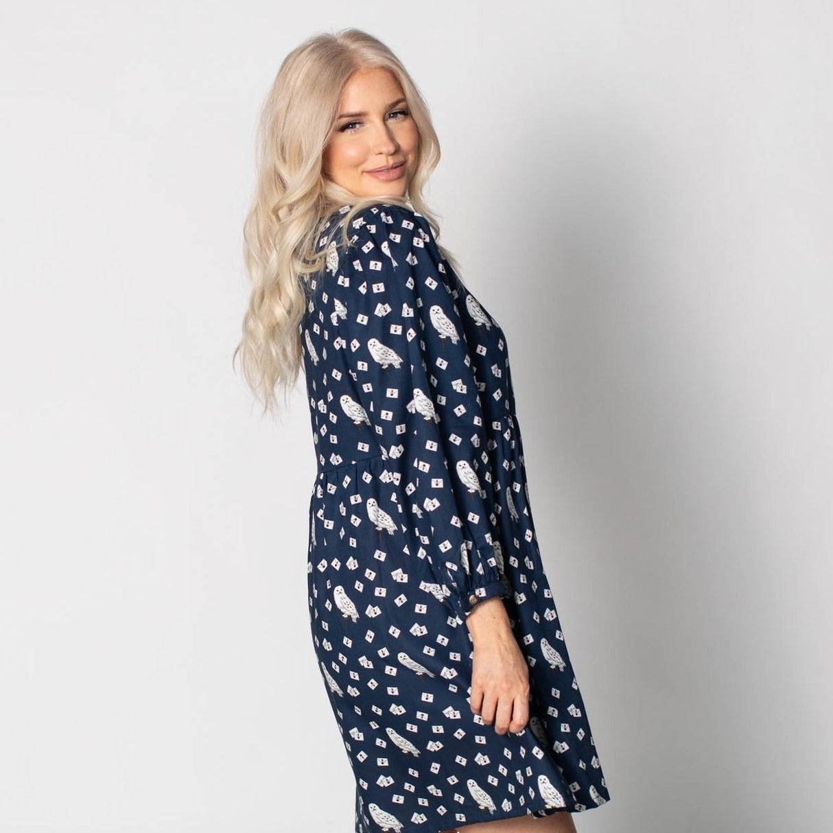 Harry Potter Hedwig Puffy Sleeve Dress - Cakeworthy
