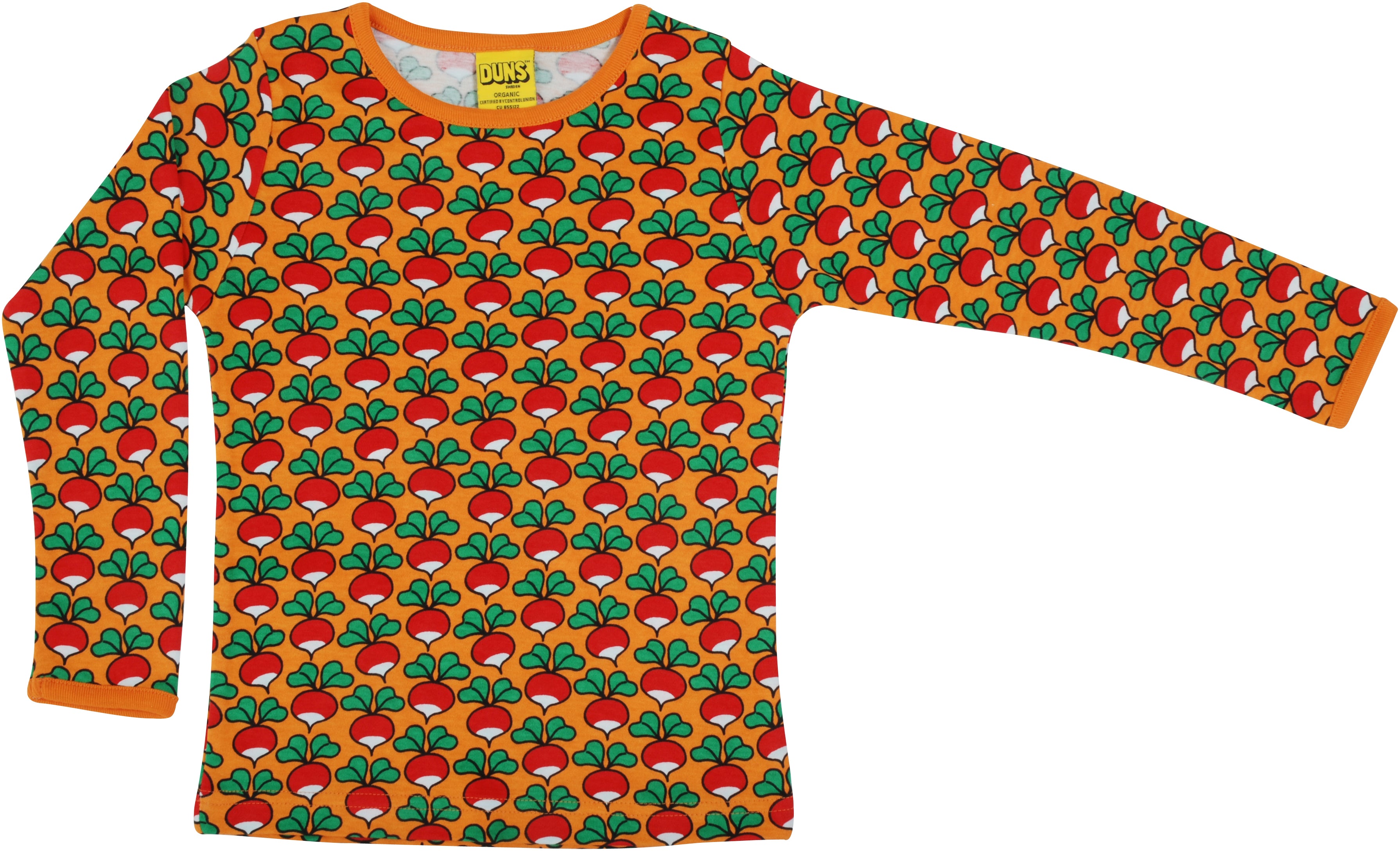 Children and Adult's Cheddar Radish Organic Long Sleeved T-Shirt - Duns Sweden
