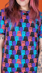 Cat Chorus Short Sleeve T-Shirt - Run & Fly