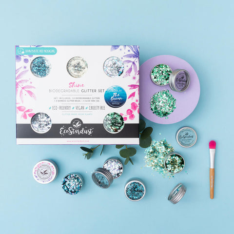 The Ocean Biodegradable 5 Glitter Set - Eco Stardust