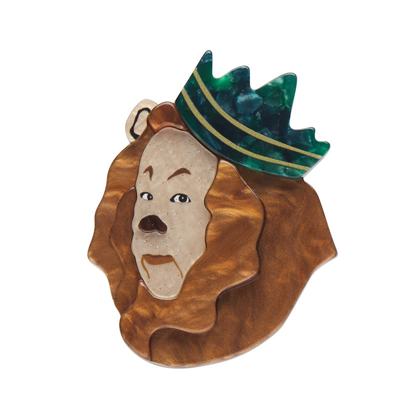 The Cowardly Lion Brooch - Erstwilder Wizard of Oz