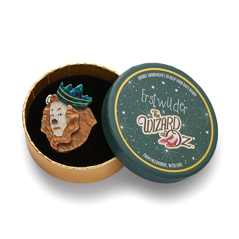 The Cowardly Lion Brooch - Erstwilder Wizard of Oz