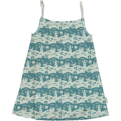 Children's Ocean Landscape Spaghetti Dress - Maxomorra (Last Available)