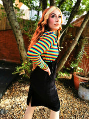 Black Long Pinafore - Run & Fly