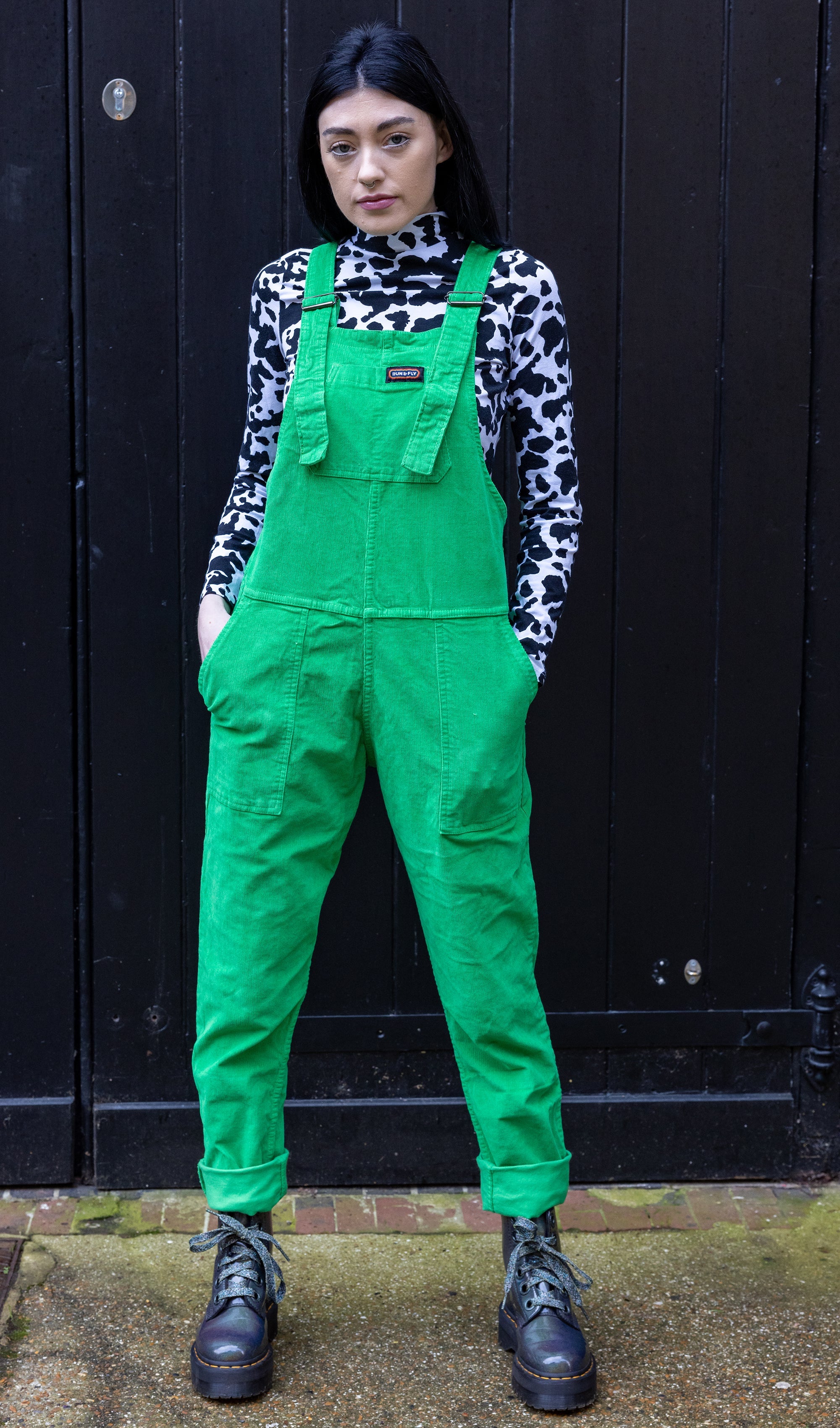 Classic Green Dungarees - Run & Fly