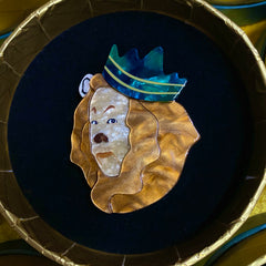 The Cowardly Lion Brooch - Erstwilder Wizard of Oz