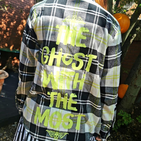 Beetlejuice Ghost Flannel Shirt - Cakeworthy
