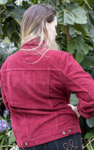 Retro Vintage Tawney Port Cord Western Jacket - Run & Fly