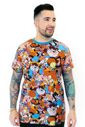 Looney Tunes Space Jam 2 Tune Squad AOP T-Shirt - Cakeworthy