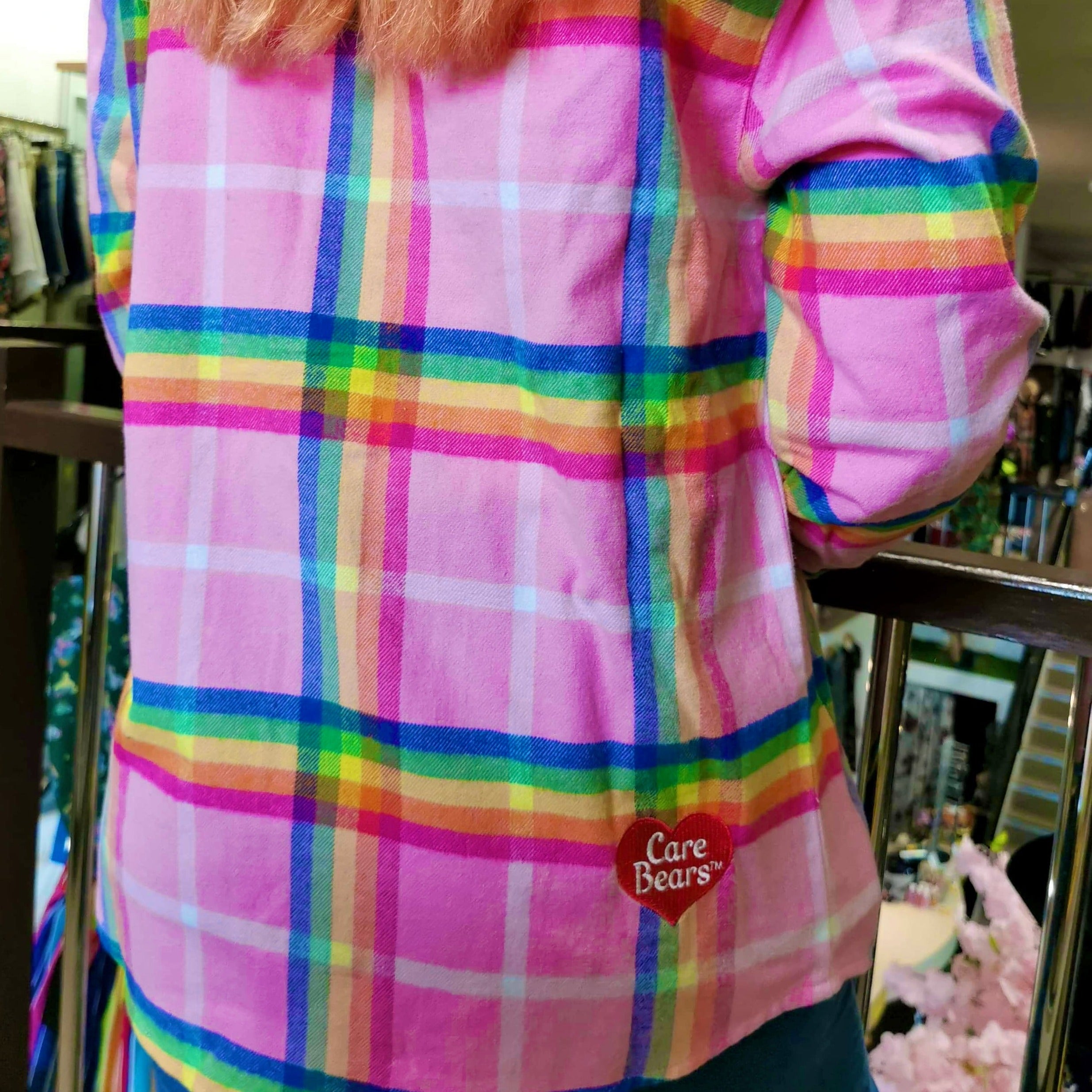 Care Bears Cheer Bear Flannel Shirt - Cakeworthy