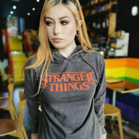 Stranger Things Characters and The Upside Down Pullover Hoodie