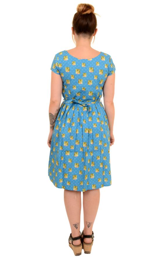 Kitsch Polka Dot Kitty Tea Party Dress - Run & Fly (Last Available)