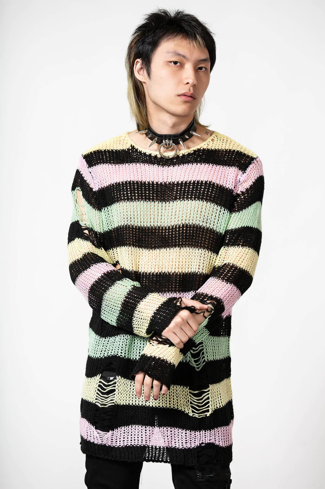 Liqorice Rainbow Pastel Knit Jumper - Killstar