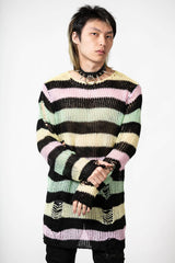 Liqorice Rainbow Pastel Knit Jumper - Killstar