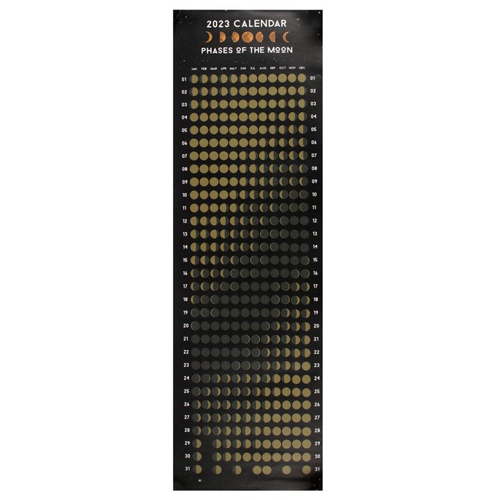 2023 Moon Phase Lunar Calendar - Still a lovely poster print