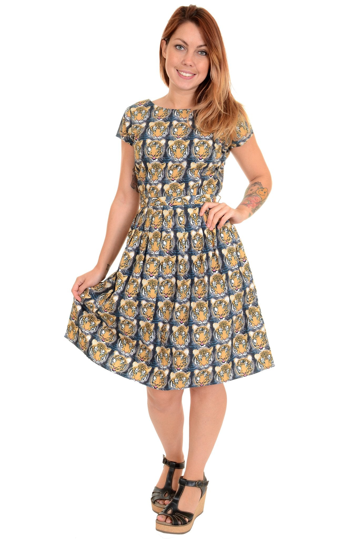 Tiger Tea Party Dress - Run & Fly (Last Available)