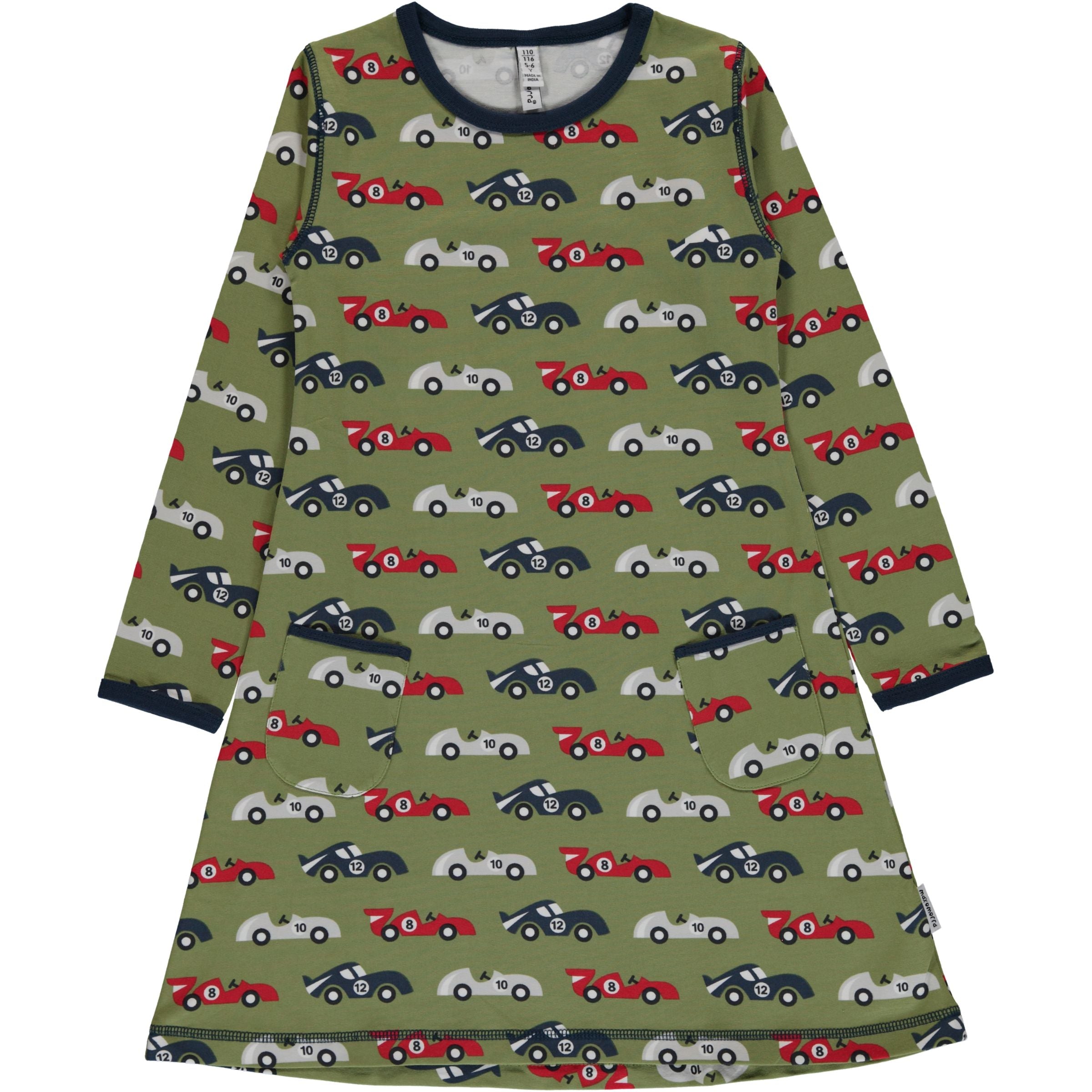 Children's Race Car Dress - Maxomorra