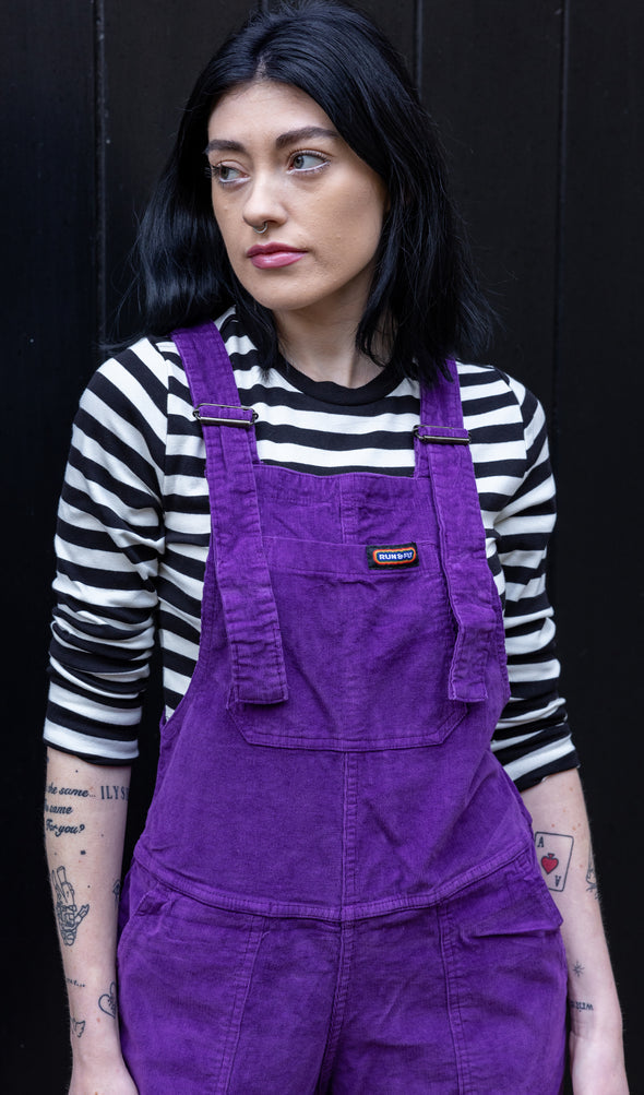 Purple Magic Corduroy Dungarees - Run & Fly