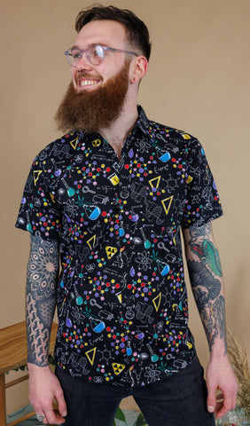 School of Science Print Short Sleeve Shirt - Run & Fly