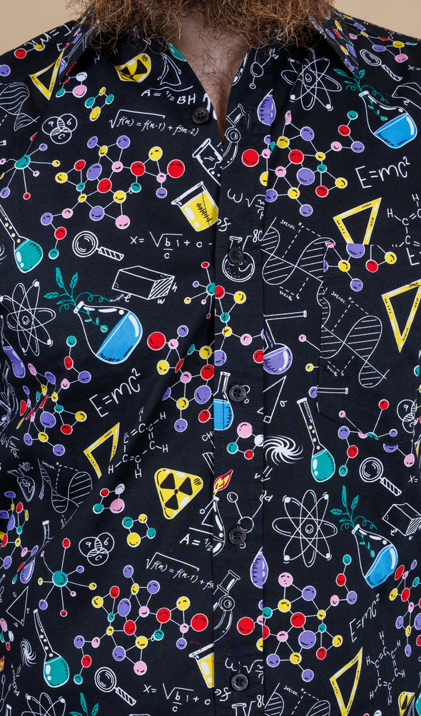 School of Science Print Short Sleeve Shirt - Run & Fly