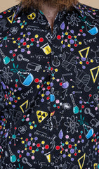 School of Science Print Short Sleeve Shirt - Run & Fly