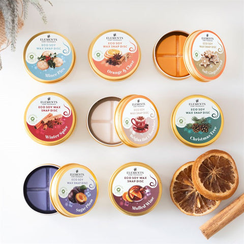 Christmas Soy Wax Snap Discs