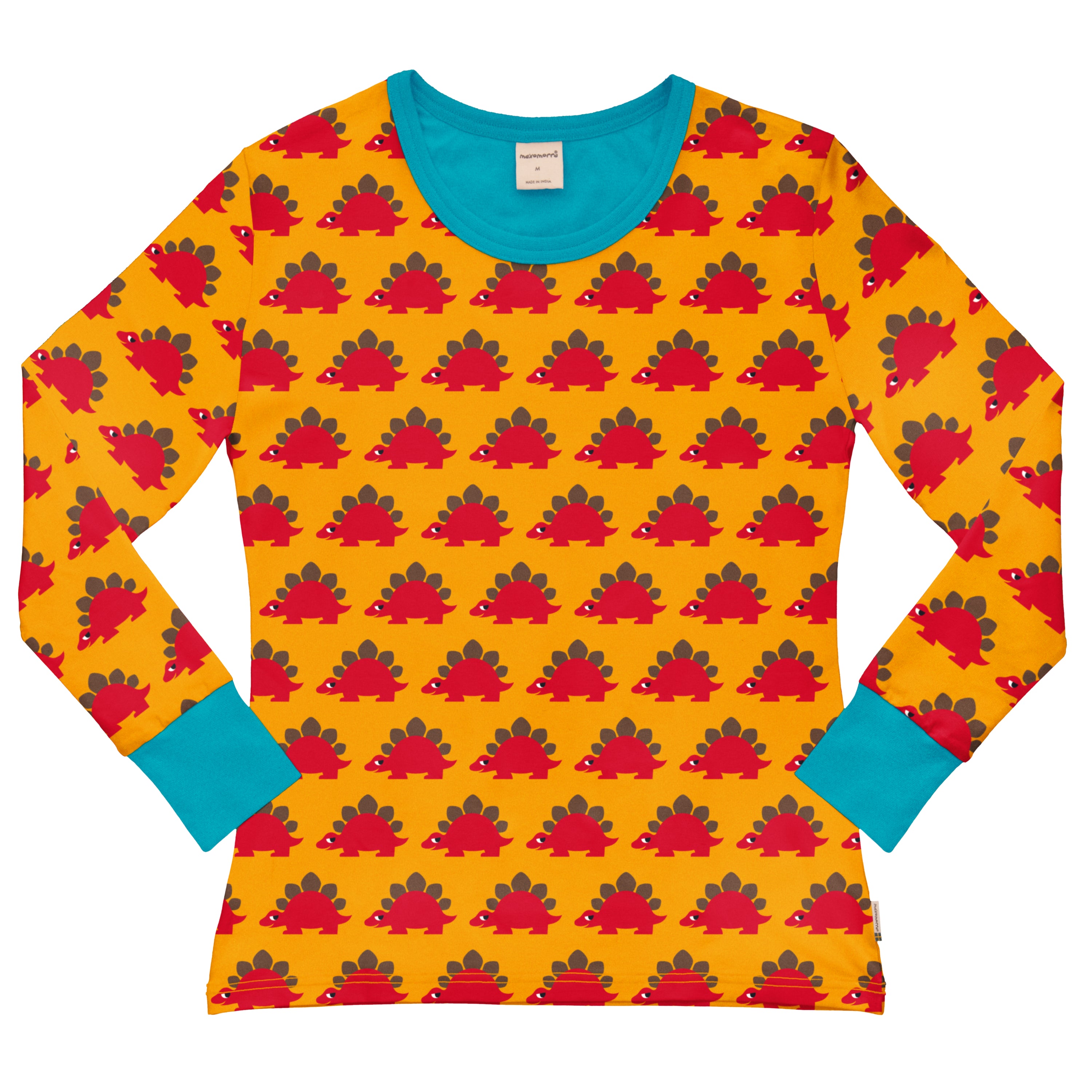 Adult's Dino Slim Fit Long Sleeved T-Shirt - Maxomorra