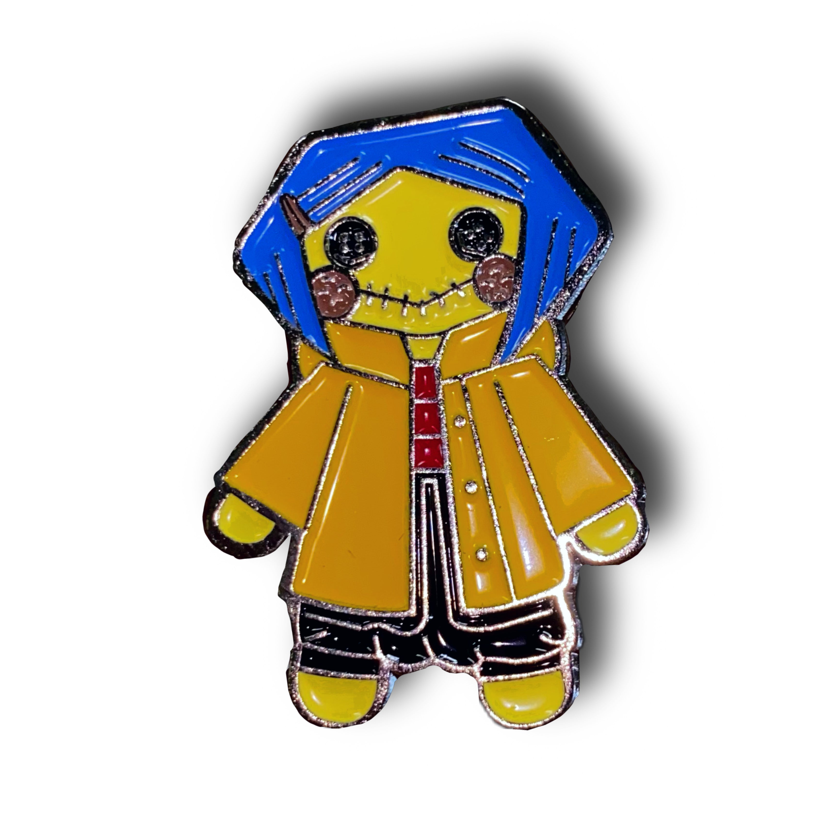Coraline Doll Enamel Pin Badge