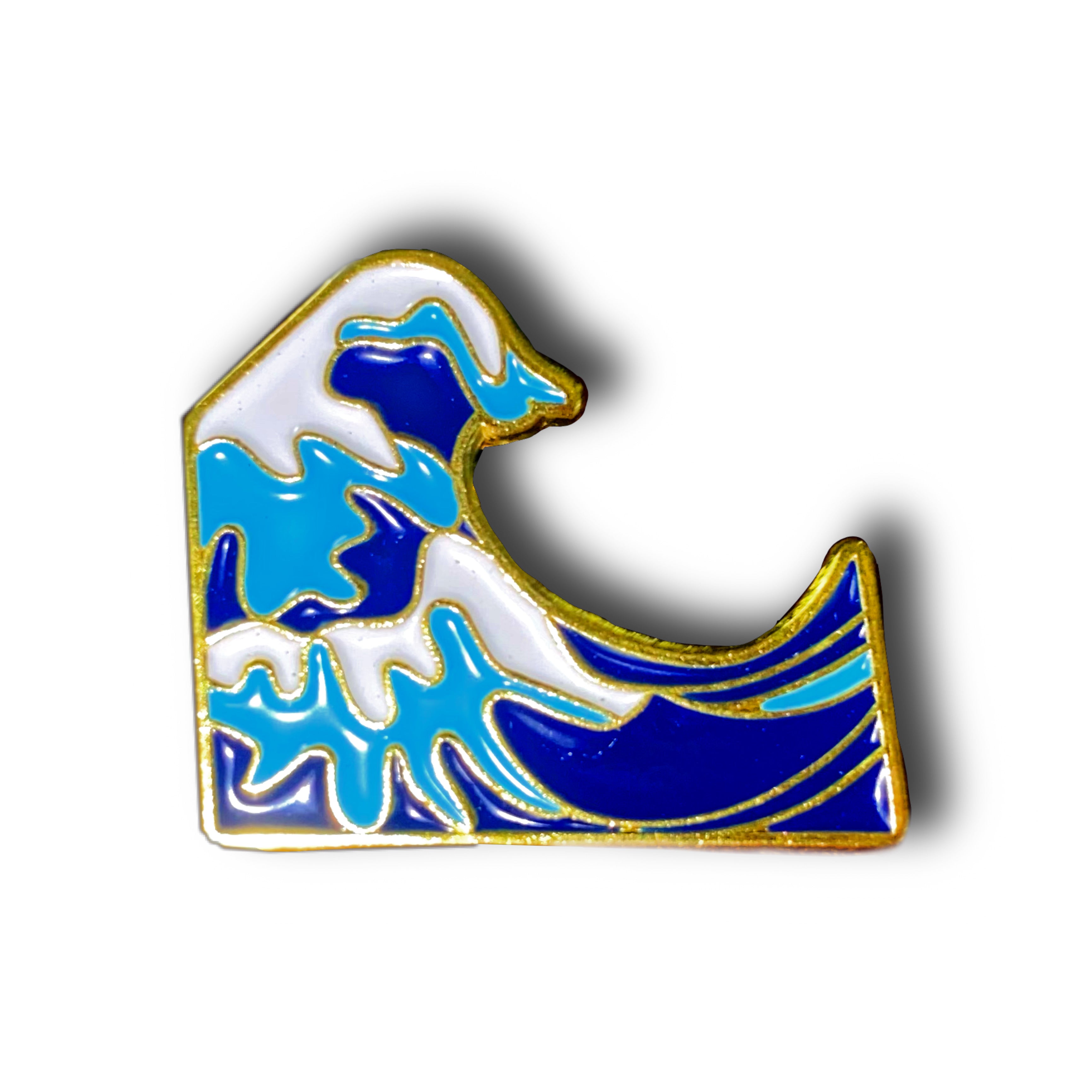 The Great Wave off Kanagawa Enamel Pin Badge