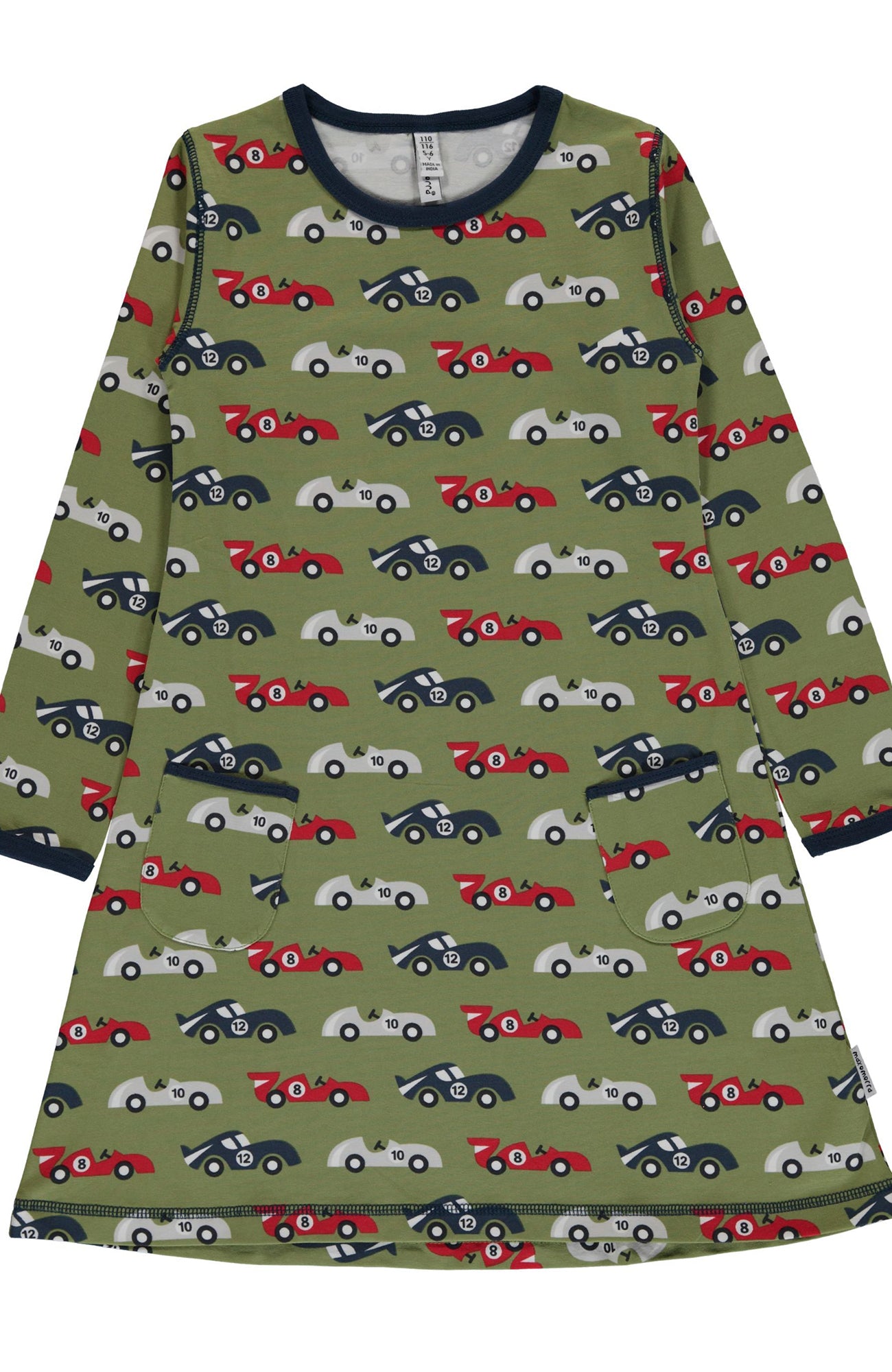Children's Race Car Dress - Maxomorra